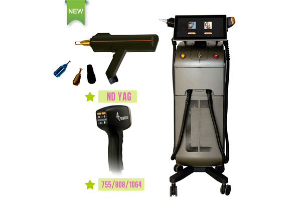 Diode laser + Nd yag laser 2 in 1 multifunctional machine