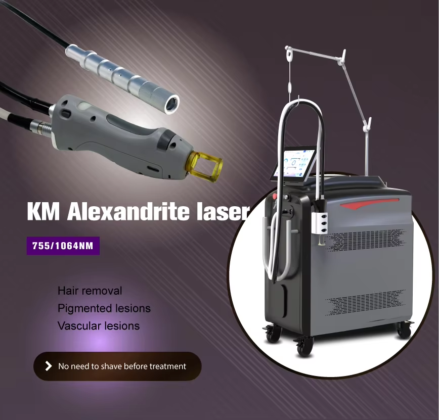 KM Alexandrite Nd yag laser long pulse system hottest sale in current market